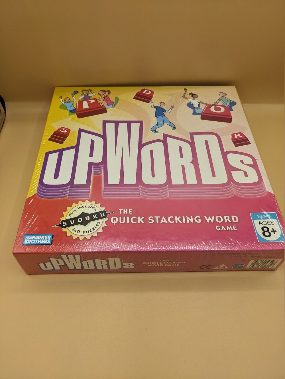 Hasbro UPWARDS Word Game Strategy Stacking and Sudoku Tiles 2006 Family Sealed